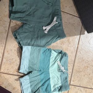 Eddie Bauer Kids Teal and Striped Shorts Set